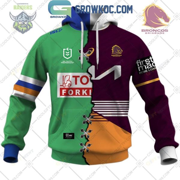 NRL Mix 2 Team Home Jersey Hoodie T Shirt