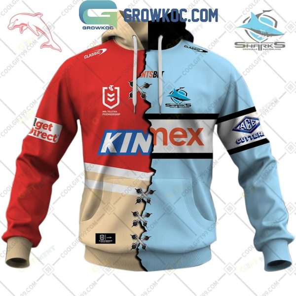 NRL Mix 2 Team Home Jersey Hoodie T Shirt