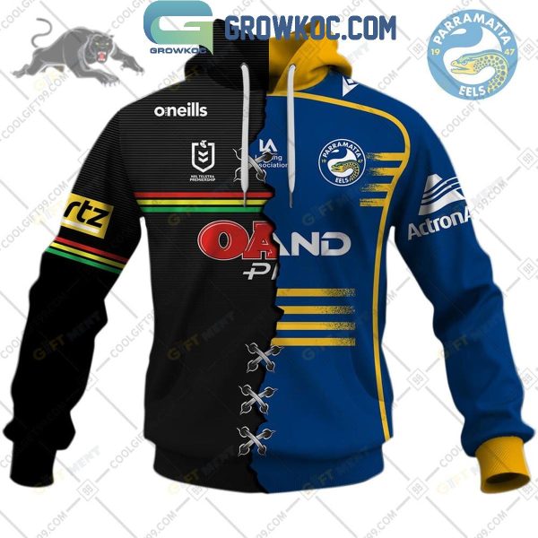 NRL Mix 2 Team Home Jersey Hoodie T Shirt