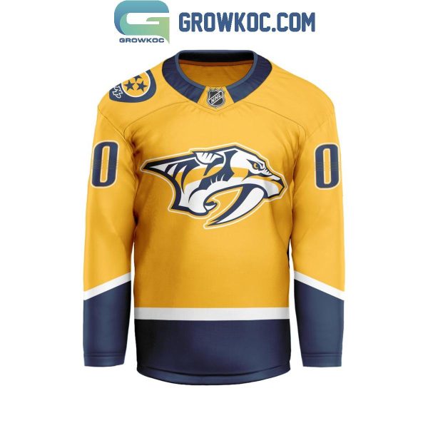 Nashville Predators Be The Fighter 2024 Home Personalized Hockey Jersey