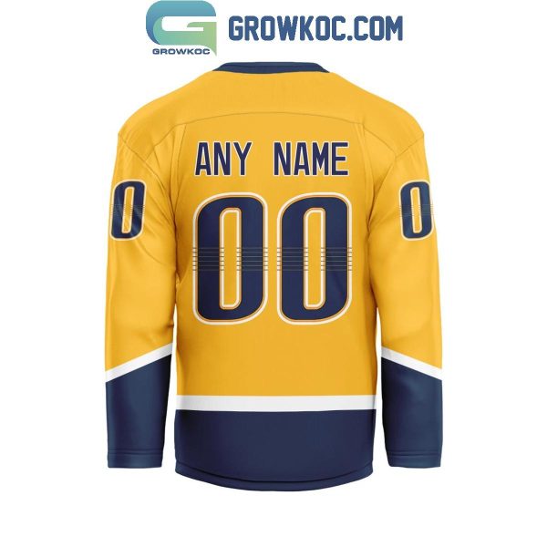 Nashville Predators Be The Fighter 2024 Home Personalized Hockey Jersey