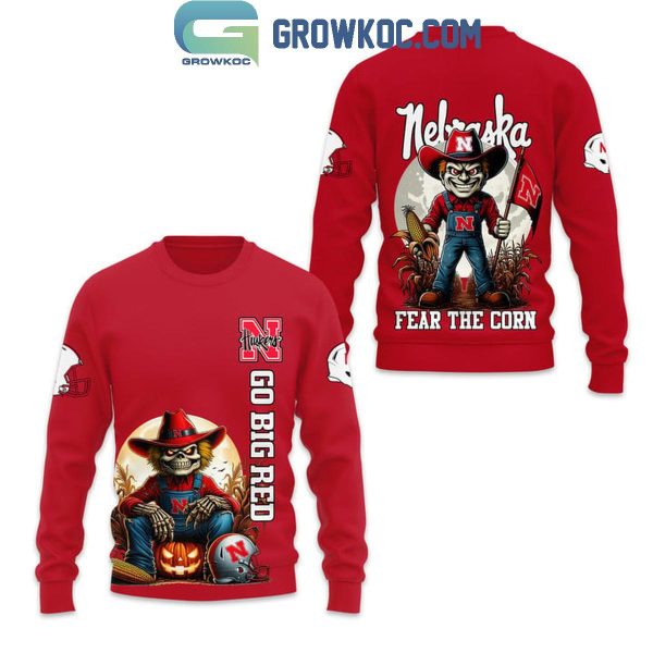 Nebraska Cornhuskers Fear The Corn Go Big Red Hoodie T-Shirt