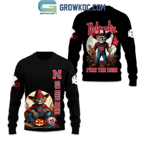 Nebraska Cornhuskers Fear The Corn Go Big Red Hoodie T-Shirt