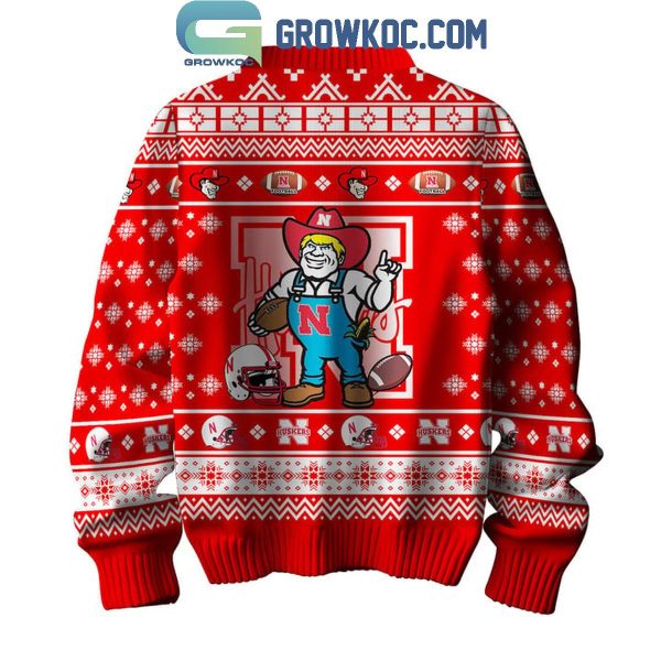 Nebraska Cornhuskers Matchday Game On Christmas Ugly Sweater