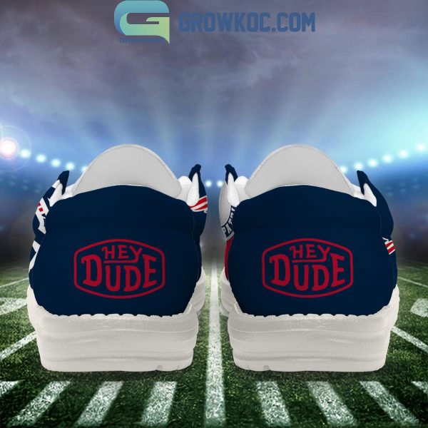 New England Patriots 2024 Version Personalized Hey Dude Shoes