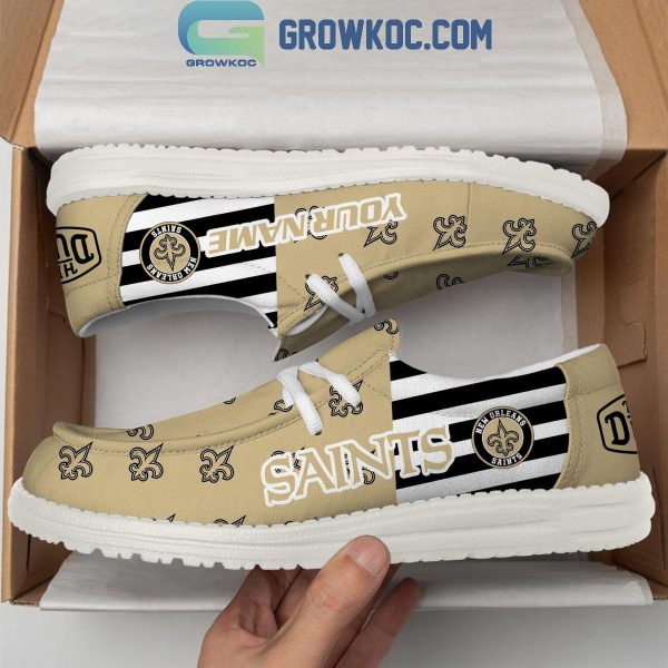 New Orleans Saints 2024 Version Personalized Hey Dude Shoes