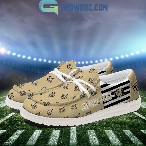 New Orleans Saints 2024 Version Personalized Hey Dude Shoes