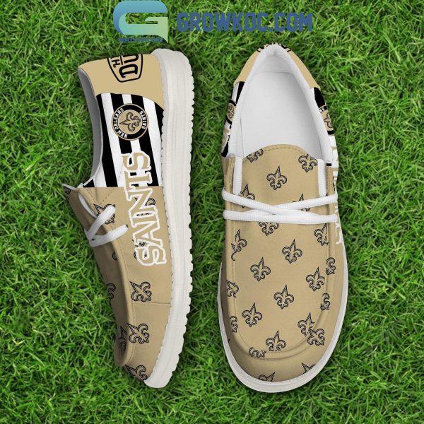 New Orleans Saints 2024 Version Personalized Hey Dude Shoes