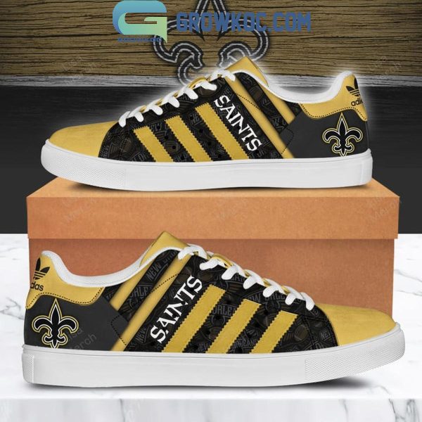 New Orleans Saints Throwback Vintage 2024 Stan Smith Shoes