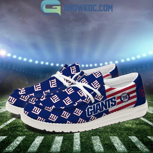 New York Giants 2024 Version Personalized Hey Dude Shoes