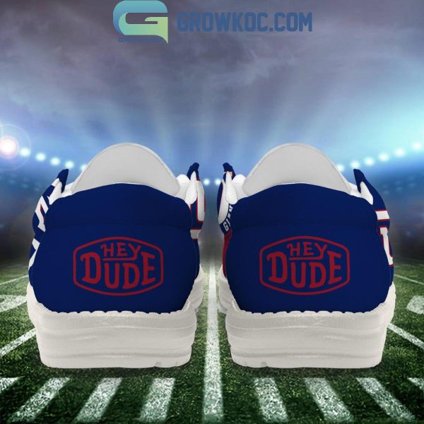 New York Giants 2024 Version Personalized Hey Dude Shoes