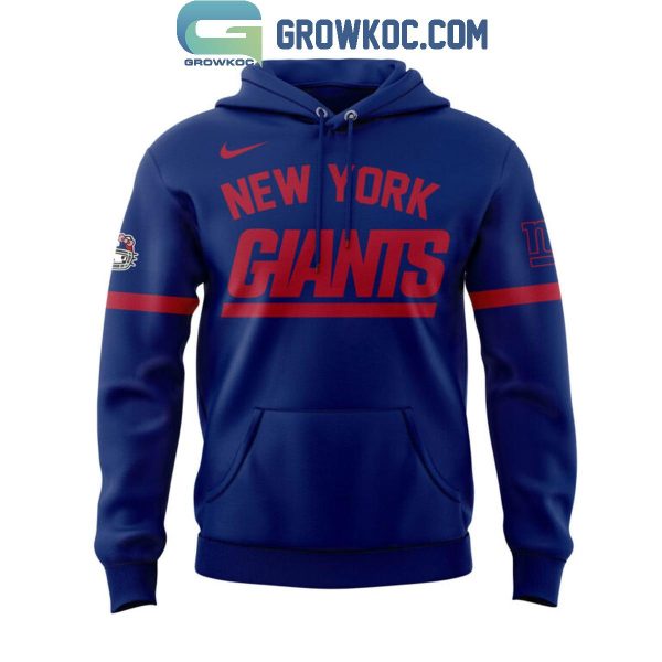 New York Giants Celebrating 50th Anniversary Hello Kitty Blue Hoodie T-Shirt