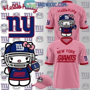 New York Giants Pink Love Heart Football Jersey