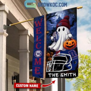 New York Giants Welcome Halloween 2024 Personalized House Garden Flag