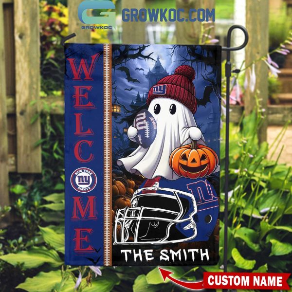 New York Giants Welcome Halloween 2024 Personalized House Garden Flag