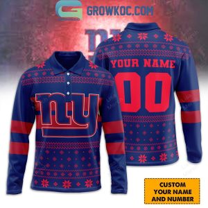 New York Giants Winter Is Coming 2024 Personalized Long Sleeve Polo Shirt