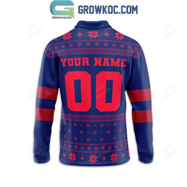 New York Giants Winter Is Coming 2024 Personalized Long Sleeve Polo Shirt