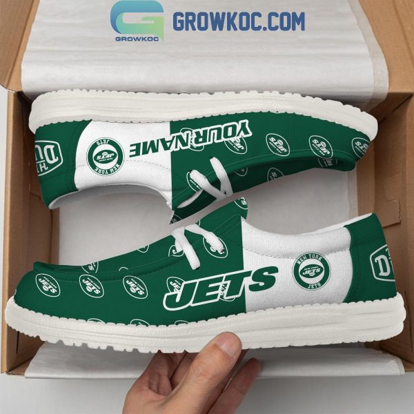 New York Jets 2024 Version Personalized Hey Dude Shoes