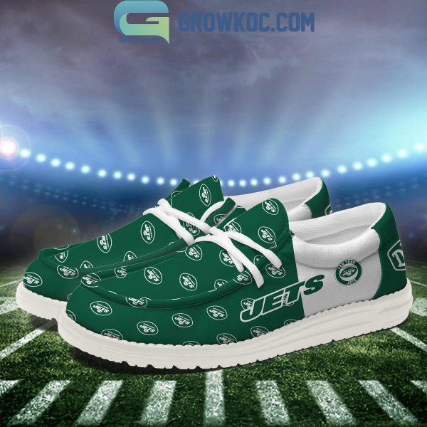 New York Jets 2024 Version Personalized Hey Dude Shoes