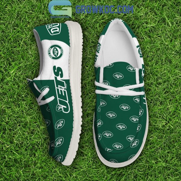 New York Jets 2024 Version Personalized Hey Dude Shoes