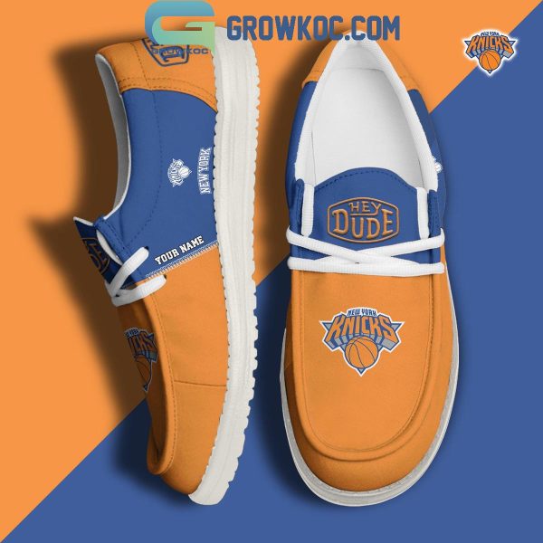 New York Knicks 2024 Personalized Hey Dude Shoes