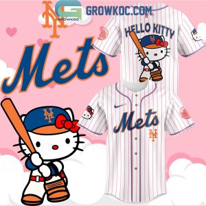 New York Mets Hello Kitty Celebrating 50th Anniversary 2024 Baseball Jersey