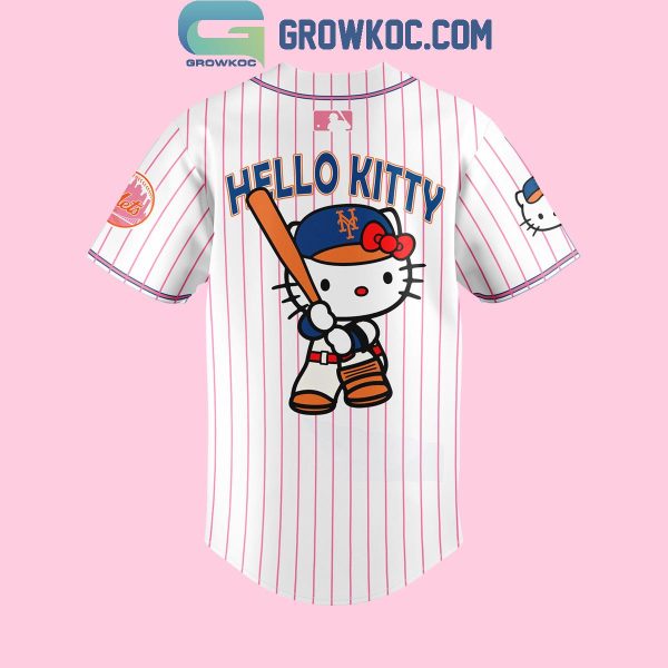 New York Mets Hello Kitty Celebrating 50th Anniversary 2024 Baseball Jersey