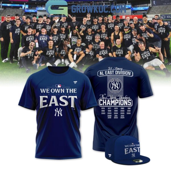 New York Yankees 2024 AL East Division Champions Locker Room Hoodie T-Shirt