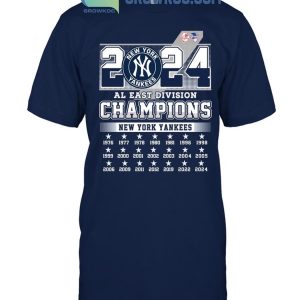 New York Yankees 2024 AL East Division Champions T-Shirt