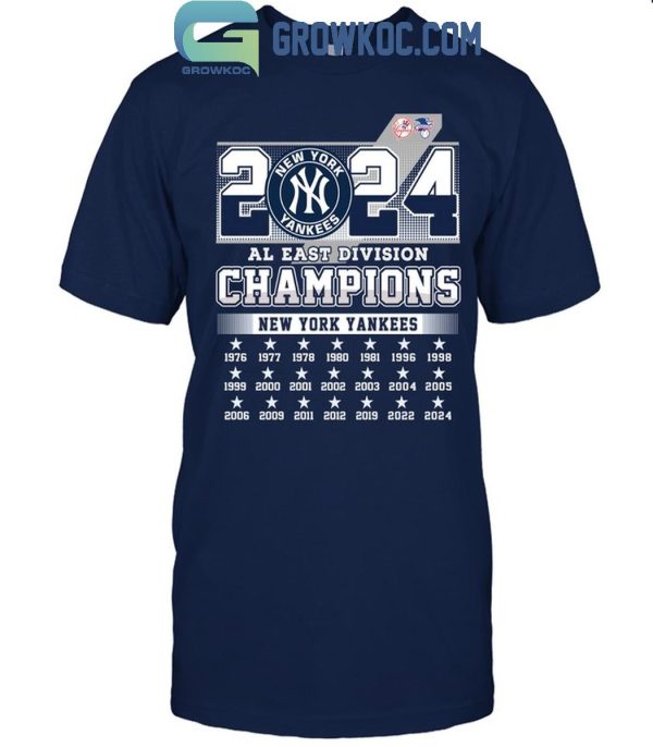 New York Yankees 2024 AL East Division Champions T-Shirt