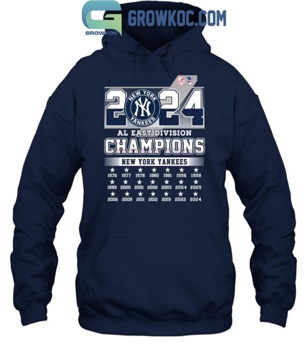 New York Yankees 2024 AL East Division Champions T-Shirt