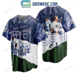 New York Yankees Aaron Judge All Rise The King Of Swing Baseball Jersey