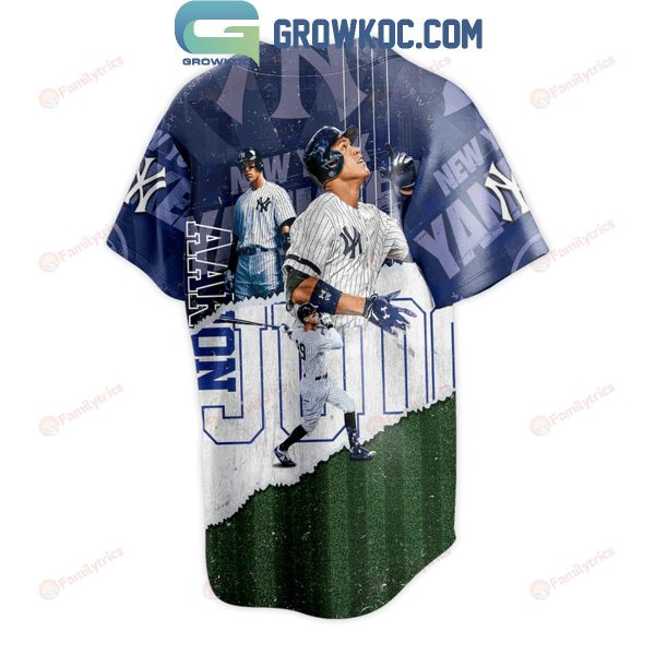 New York Yankees Aaron Judge All Rise The King Of Swing Baseball Jersey