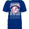 New York Yankees Celebrating AL East Division Champions 2024 T-Shirt