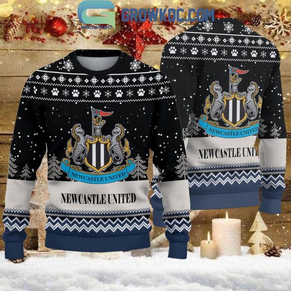 Newcastle United The Magpies England Premier League Christmas Ugly Sweater