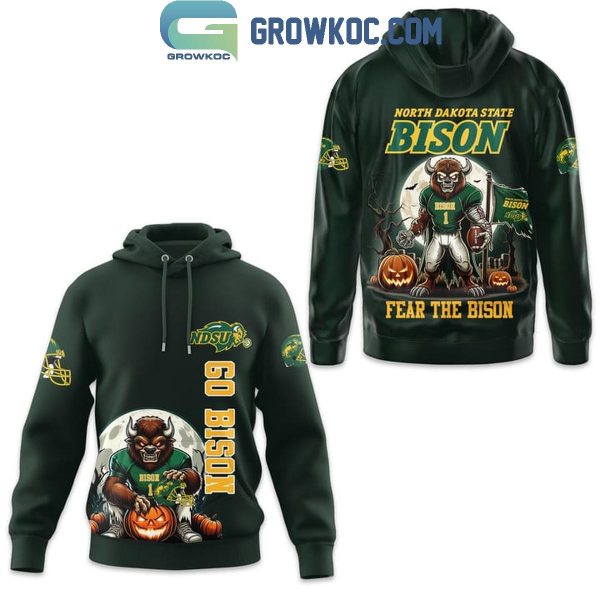 North Dakota State Bison Spooky Fear The Bison Go Bison Hoodie T-Shirt