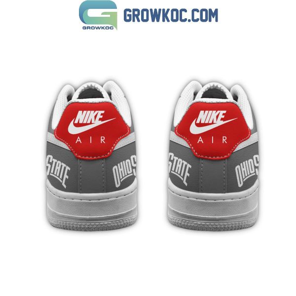 Ohio State Buckeyes 420 Festive Design 2024 Air Force 1 Shoes