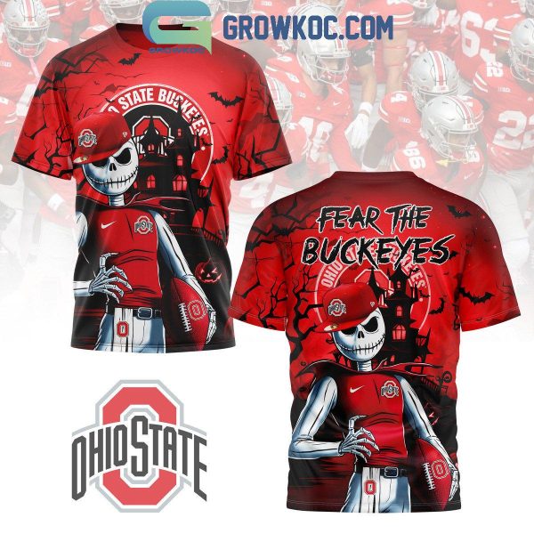 Ohio State Buckeyes Fear Jack Skellington And The Buckeyes Hoodie T-Shirt