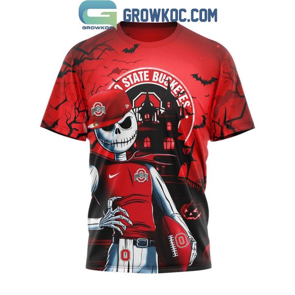 Ohio State Buckeyes Fear Jack Skellington And The Buckeyes Hoodie T-Shirt