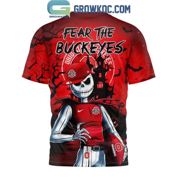 Ohio State Buckeyes Fear Jack Skellington And The Buckeyes Hoodie T-Shirt