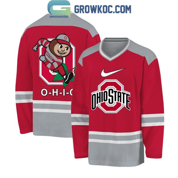 Ohio State Buckeyes Football Team Go Buckeyes Hockey Jersey