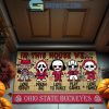 Oklahoma Sooners In This House We Love Halloween Horror Movies Doormat