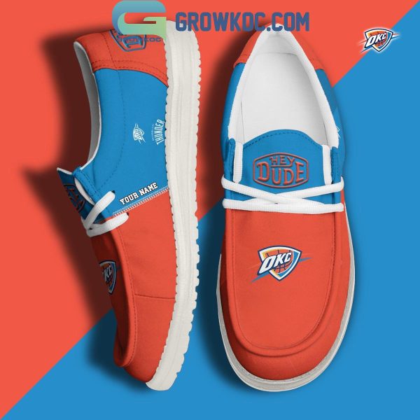 Oklahoma City Thunder 2024 Personalized Hey Dude Shoes