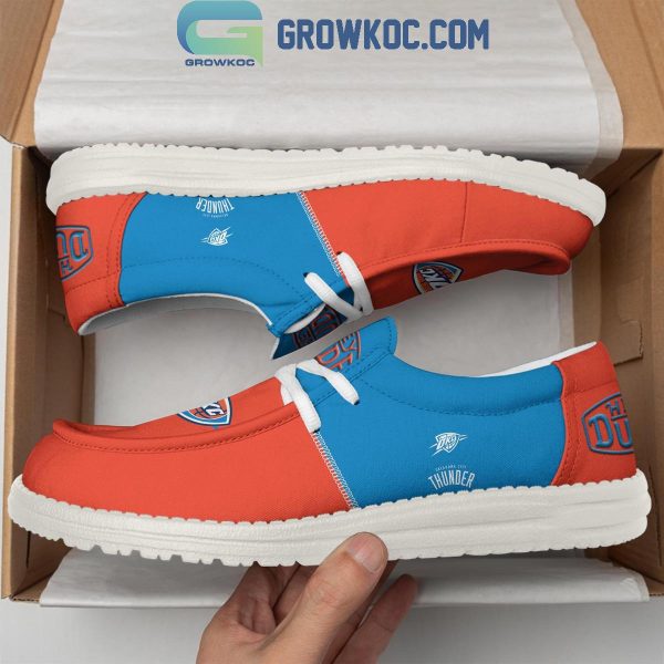 Oklahoma City Thunder 2024 Personalized Hey Dude Shoes