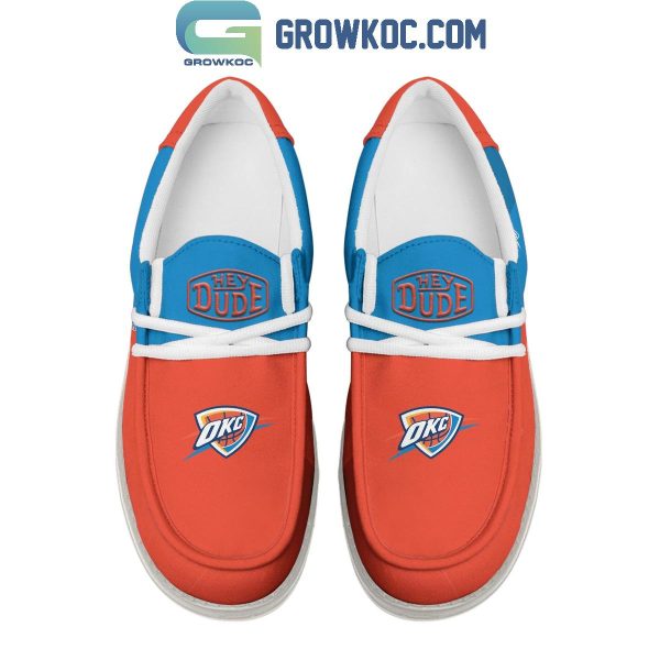 Oklahoma City Thunder 2024 Personalized Hey Dude Shoes