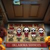 Oklahoma State Cowboys In This House We Love Halloween Horror Movies Doormat