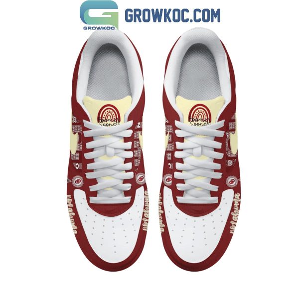 Oklahoma Sooners The Grateful Dead The Festive Design 2024 Air Force 1 Shoes