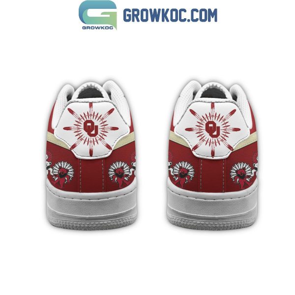 Oklahoma Sooners The Grateful Dead The Festive Design 2024 Air Force 1 Shoes