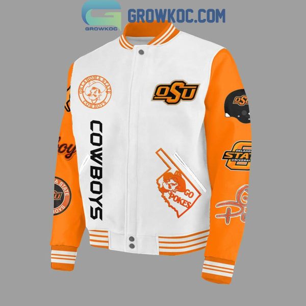 Oklahoma State Cowboys Ride ‘Em Cowboys Baseball Jacket