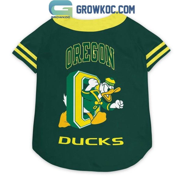 Oregon Ducks Donald Ducks Disney Personalized Pet Baseball Jersey